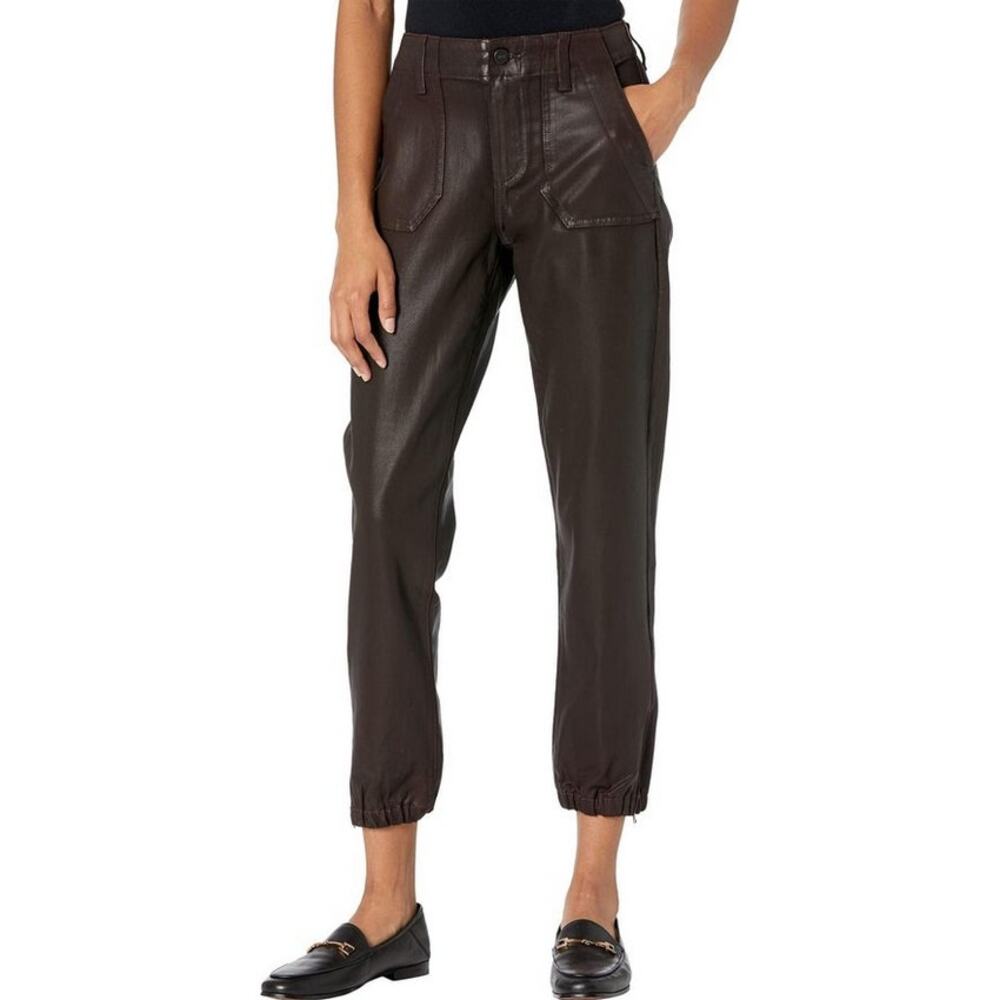 PAIGE Mayslie Transcend Denim Weekender Jogger 27"‎ Chicory Coffee Luxe Coating - Picture 4 of 16